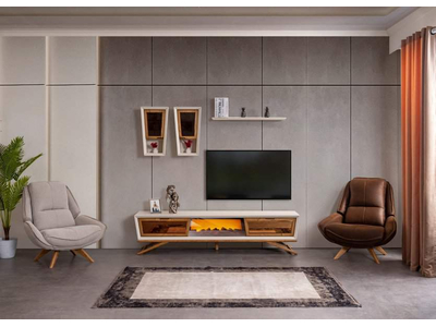Wow Plus Krem Modern Tv Ünitesi - sitelerankara.com - Pakel Mobilya