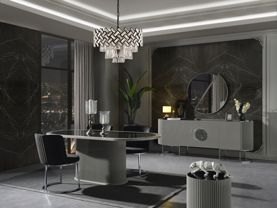 Gucci Duman Gri Modern Yemek Odası - sitelerankara.com - Pakel Mobilya
