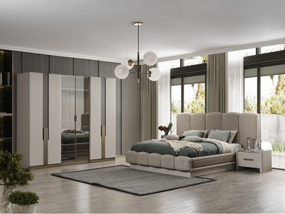 Platin Modern Yatak Odası - sitelerankara.com - Pakel Mobilya