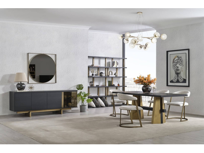 Stella Siyah Modern Yemek Odası - sitelerankara.com - Pakel Mobilya
