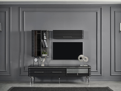 Asel Antrasit Modern Tv Ünitesi - sitelerankara.com - Pakel Mobilya