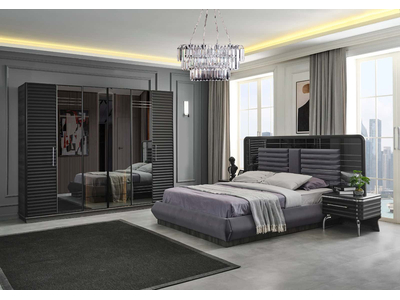 Asel Antrasit Modern Yatak Odası - sitelerankara.com - Pakel Mobilya