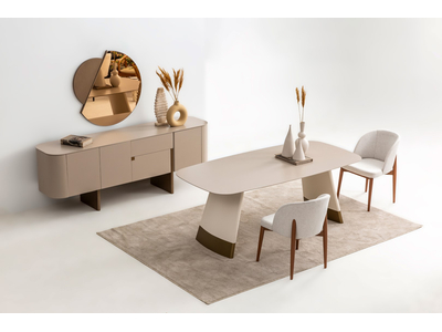 Delta Bej - Gold Modern Yemek Odası - sitelerankara.com - Pakel Mobilya