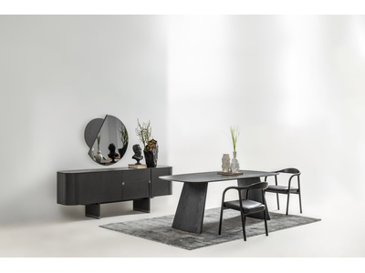 Delta Antrasit - Meşe Modern Yemek Odası - sitelerankara.com - Pakel Mobilya