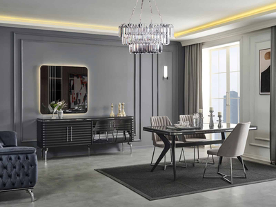 Asel Antrasit Modern Yemek Odası - sitelerankara.com - Pakel Mobilya