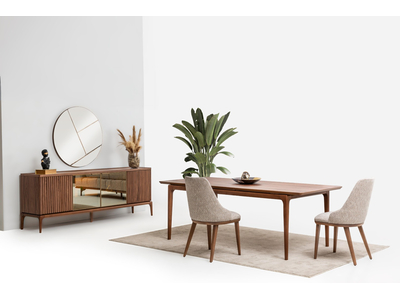 Milano Modern Yemek Odası Takımı – Şık ve Dayanıklı Ahşap Tasarım - sitelerankara.com - Pakel Mobilya