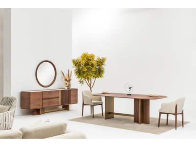 Manas Modern Yemek Odası Takımı – Şık ve Dayanıklı Ahşap Tasarım - sitelerankara.com - Pakel Mobilya