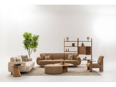 Natura Modern Oturma Grubu – Ahşap Detaylı, Şık ve Konforlu Koltuk Takımı - sitelerankara.com - Pakel Mobilya