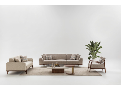 Milano Modern Oturma Grubu – Ahşap Detaylı Şık ve Konforlu Koltuk Takımı - sitelerankara.com - Pakel Mobilya