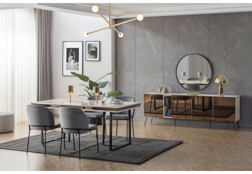 Bronze Aytaşı Modern Yemek Odası - sitelerankara.com - Pakel Mobilya