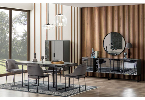 Floria Antrasit Modern Yemek Odası - sitelerankara.com - Pakel Mobilya