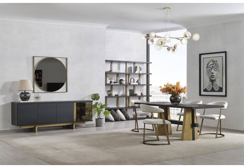 Stella Siyah Modern Yemek Odası - sitelerankara.com - Pakel Mobilya