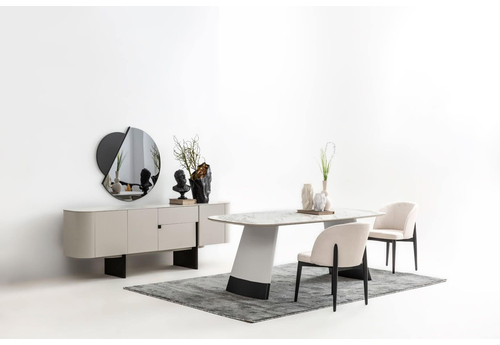 Delta Açık Gri - Siyah Modern Yemek Odası - sitelerankara.com - Pakel Mobilya