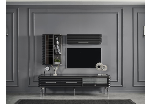 Asel Antrasit Modern Tv Ünitesi - sitelerankara.com - Pakel Mobilya
