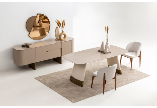 Delta Bej - Gold Modern Yemek Odası - sitelerankara.com - Pakel Mobilya