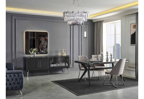 Asel Antrasit Modern Yemek Odası - sitelerankara.com - Pakel Mobilya