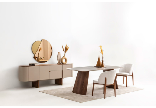 Delta  Bej - Ceviz Modern Yemek Odası - sitelerankara.com - Pakel Mobilya
