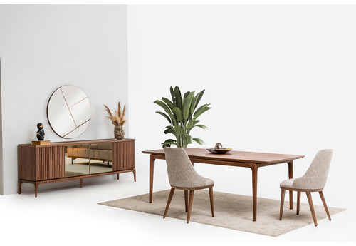 Milano Modern Yemek Odası Takımı – Şık ve Dayanıklı Ahşap Tasarım - sitelerankara.com - Pakel Mobilya