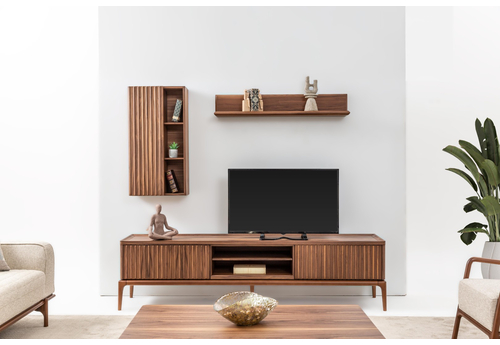 Milano Modern TV Ünitesi – Şık ve İşlevsel Ahşap Tasarım - sitelerankara.com - Pakel Mobilya