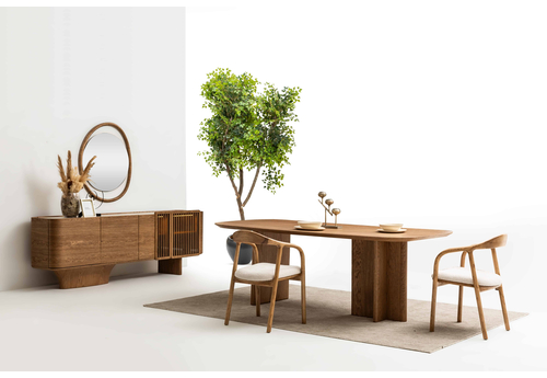 Natura Modern Ahşap Yemek Odası Takımı – Şık ve Dayanıklı Tasarım - sitelerankara.com - Pakel Mobilya