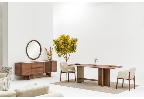 Manas Modern Yemek Odası Takımı – Şık ve Dayanıklı Ahşap Tasarım - sitelerankara.com - Pakel Mobilya