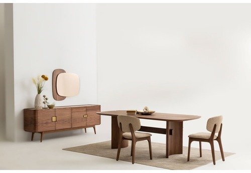 Arte Modern Yemek Odası Takımı – Ahşap Detaylı Şık ve Dayanıklı Tasarım - sitelerankara.com - Pakel Mobilya