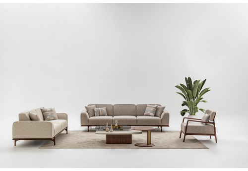 Milano Modern Oturma Grubu – Ahşap Detaylı Şık ve Konforlu Koltuk Takımı - sitelerankara.com - Pakel Mobilya