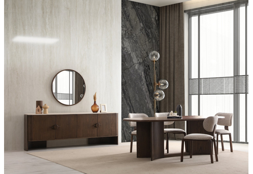 Lucca Dark Modern Yemek Odası - sitelerankara.com - Pakel Mobilya