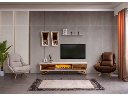 Wow Plus Krem Modern Tv Ünitesi - sitelerankara.com - Pakel Mobilya